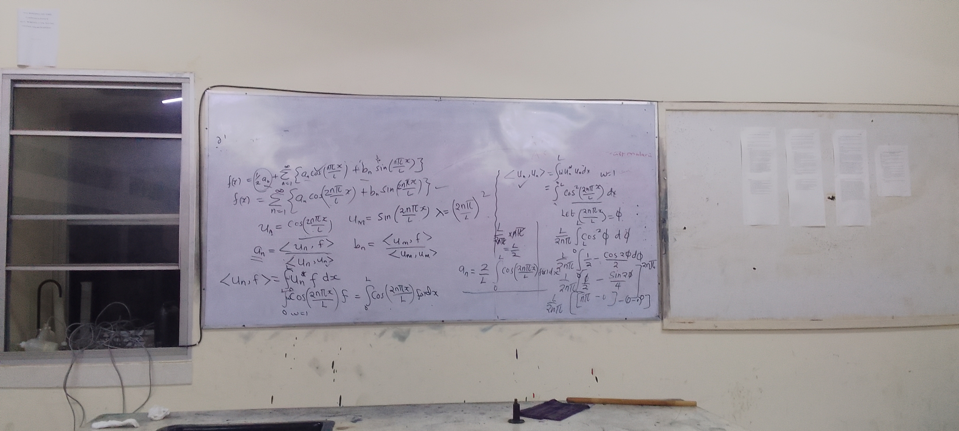 Derivation of Fourier series in simple way and its applications in solving problems 