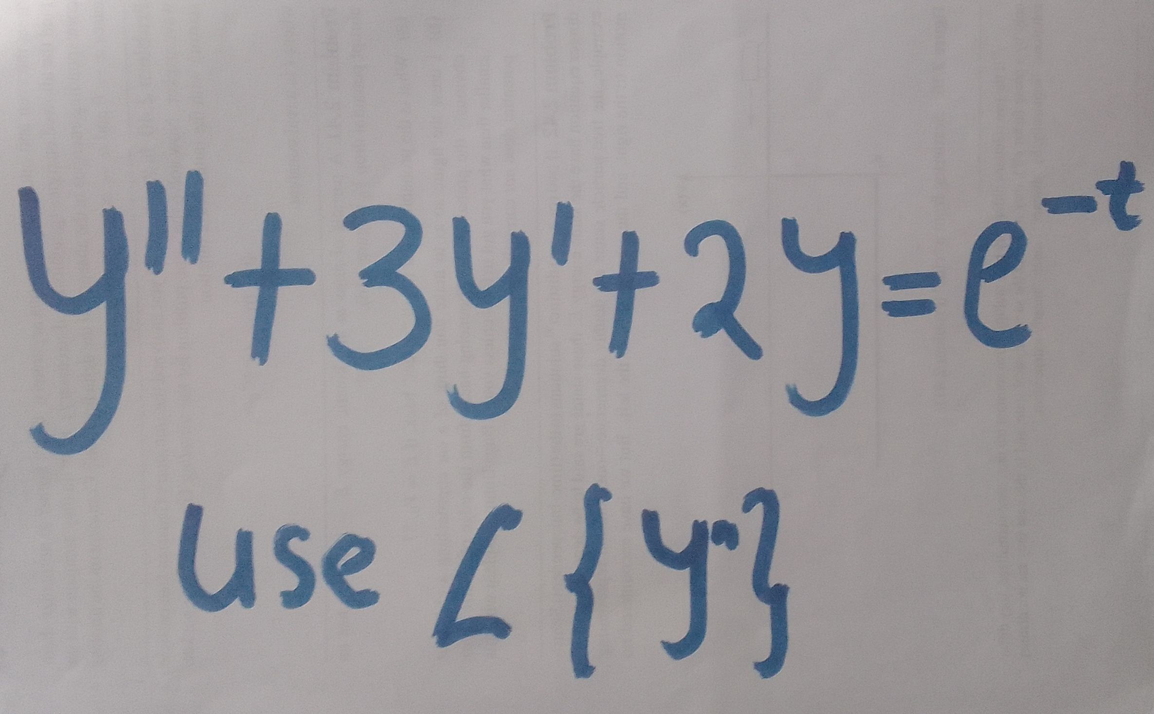 Solving Second Order ODE equations using Laplace transform 